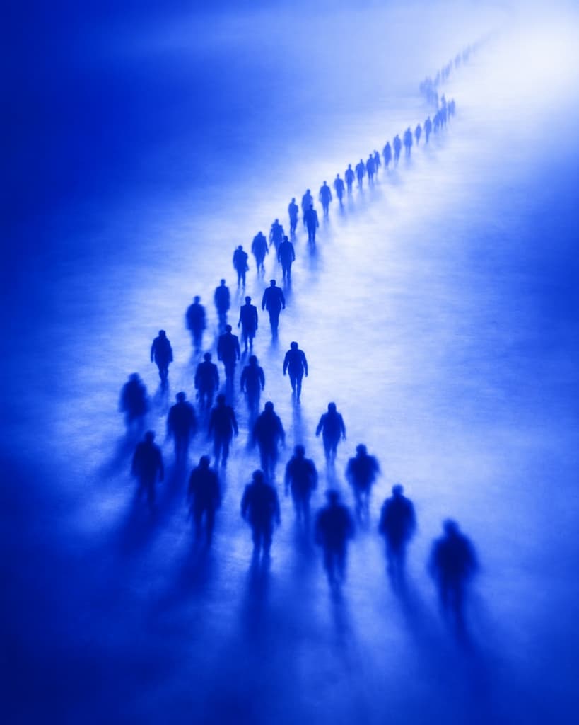 People walking