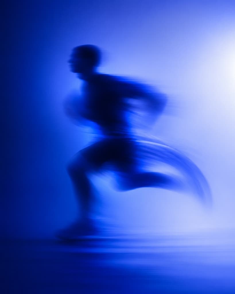 Running person blur